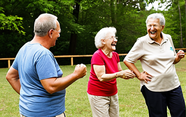 **Prompt 1:** A vibrant and diverse group of people, including corporate teams collaborating, families enjoying outdoor activities, and active seniors engaging in gentle programs, all immersed in a recreational setting. The scene radiates genuine connection, laughter, and a sense of well-being. Subtle elements hint at educational growth, social inclusion, and environmental consciousness, emphasizing the deeper value of recreation beyond mere fun. The overall atmosphere is bright, warm, and inviting. --ar 16:9 --v