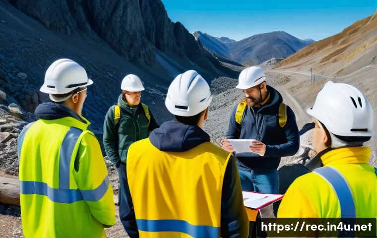 레크리에이션 지도자와 법적 책임 - A confident recreation leader conducting a detailed safety briefing outdoors with a diverse group of...