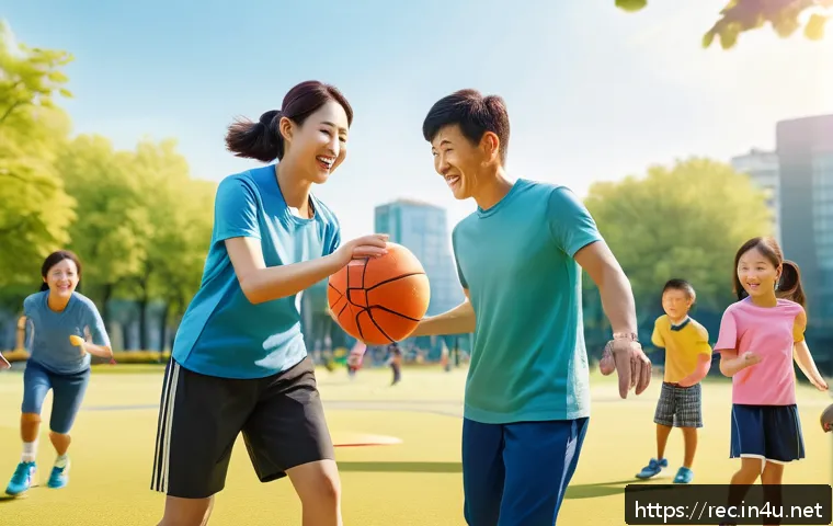 레크리에이션 지도자와 글로벌 커리어 - A dynamic recreation leader engaging a diverse group of participants in a creative outdoor leisure a...